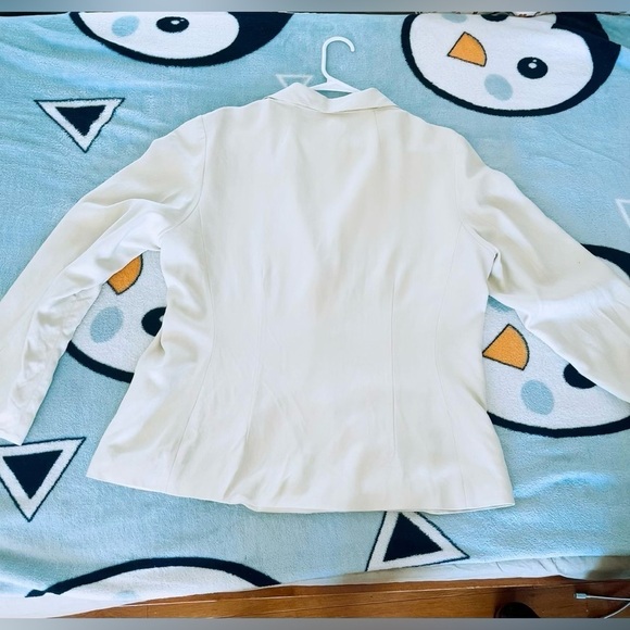 Tommy Bahama Blazer Business Cream Pockets Work Women's Silk‎ Long Sleeve SZ 16 - Picture 6 of 6